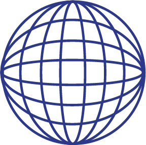 globe in outlines

