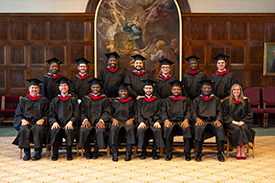 All School of Theology Graduates (those receiving the M.A. and M.Div degrees as well as the STB and STL degrees) at the 2023 Commencement Exercises.