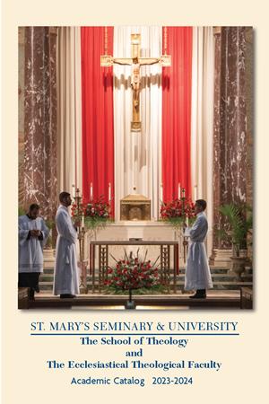 SMSU School of Theology/Ecclesiastical Theology Faculty Academic Catalog 2023-24 (cover image).