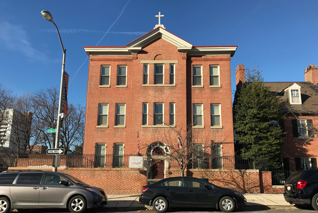 Former convent on the grounds of the original St. Mary's Seminary, Paca Street, Baltimore.