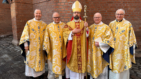 St. Mary's contingent travels to Oslo for Former Dean of Seminarians episcopal ordination: Bishop Fredrik Hansen as coadjutor bishop of Oslo.