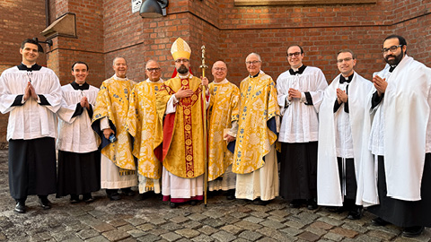 St. Mary's contingent travels to Oslo for Former Dean of Seminarians episcopal ordination: Bishop Fredrik Hansen as coadjutor bishop of Oslo.