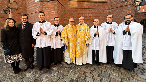 St. Mary's contingent travels to Oslo for Former Dean of Seminarians episcopal ordination: Bishop Fredrik Hansen as coadjutor bishop of Oslo.