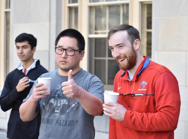 Happy students